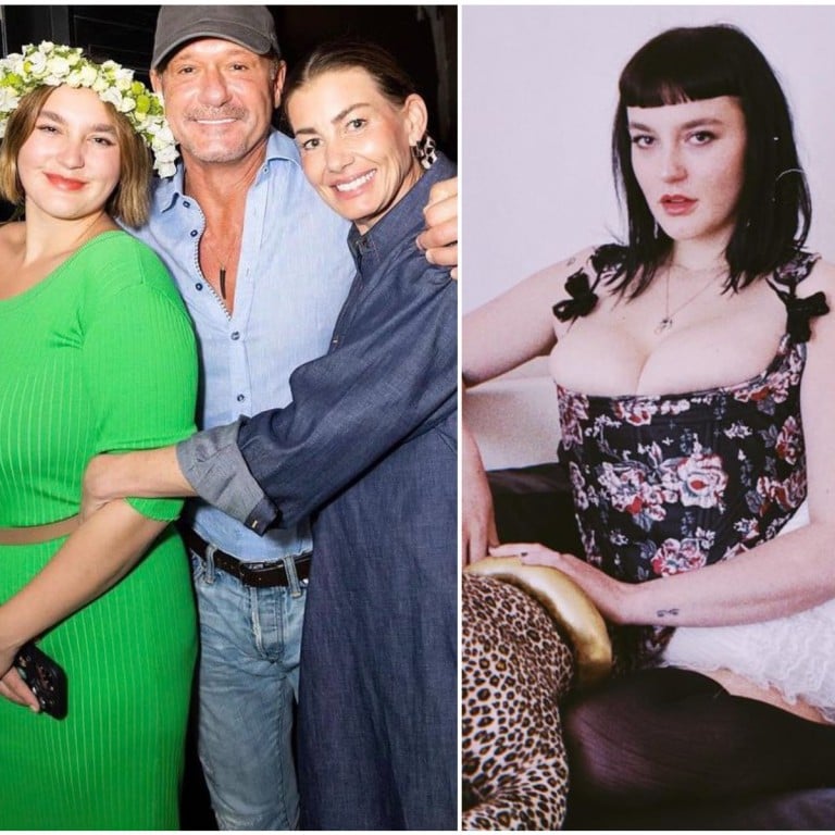 Tim McGraw, Faith Hill and their daughter Gracie (left). Photos: @taylorswiftbr/X, @graciemcgra/Instagram