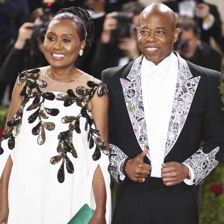 New York Mayor Eric Adams with his girlfriend Tracey Collins, who has come under the spotlight after Adams’ indictment on corruption charges. Photo: Getty Images