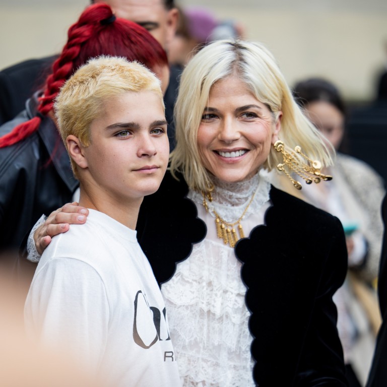 Arthur Saint Bleick and his mother, Selma Blair. Photo: Getty Images