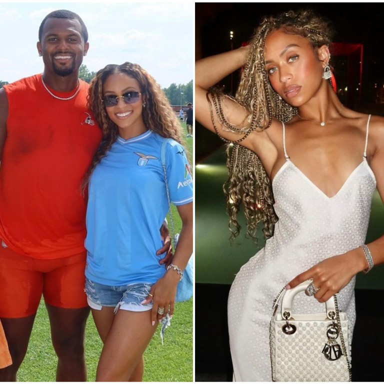 NFL quarterback Deshaun Watson has been accused of sexual misconduct 27 times, but his girlfriend Jilly Anais calls him her “lovebug”. Photos: @jillyanais/Instagram