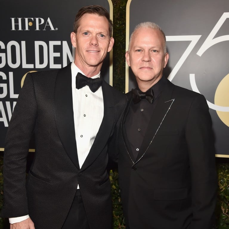 Producer Ryan Murphy and his husband David Miller at the Golden Globe Awards in 2018. Photo: Getty Images
