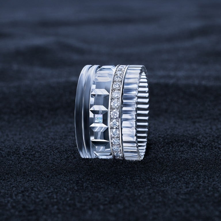 Boucheron’s Quatre 5D Memory ring has audio data embedded in it. Photos: Handout