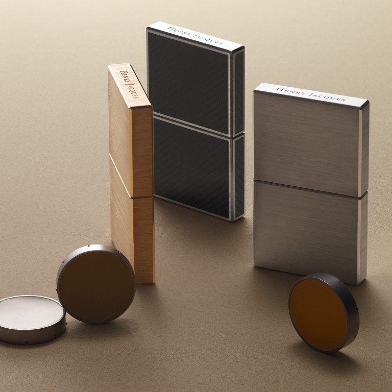 Clic-Clac cases, made from precious materials, can house any of Henry Jacques’ 50 Les Classiques solid perfume collection capsules. Photos: Handout