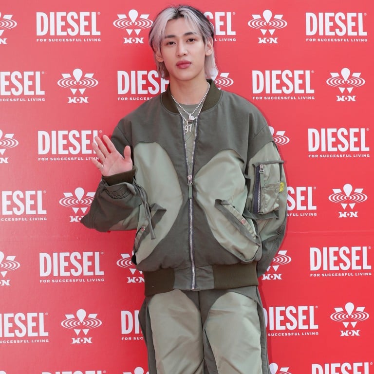 BamBam, aka Kunpimook Bhuwakul, of boy band Got7 attends the photocall for the Diesel X Won Soju collaboration event in April 2023, in Seoul, South Korea. Photo: WireImage