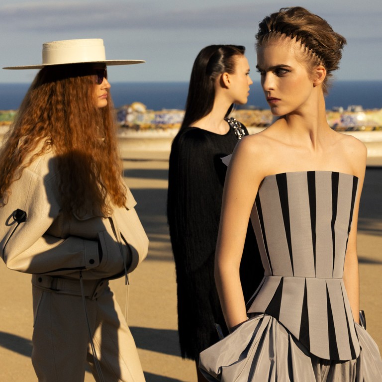 Juxtaposing Nicolas Ghesquière’s sharp tailoring against the whimsical architecture of Antoni Gaudí‘s Park Güell in Barcelona, Louis Vuitton’s cruise 2025 collection showcased vibrant colours, bold silhouettes, and nods to 80s party aesthetics and cowboy chic. Photos: Handout