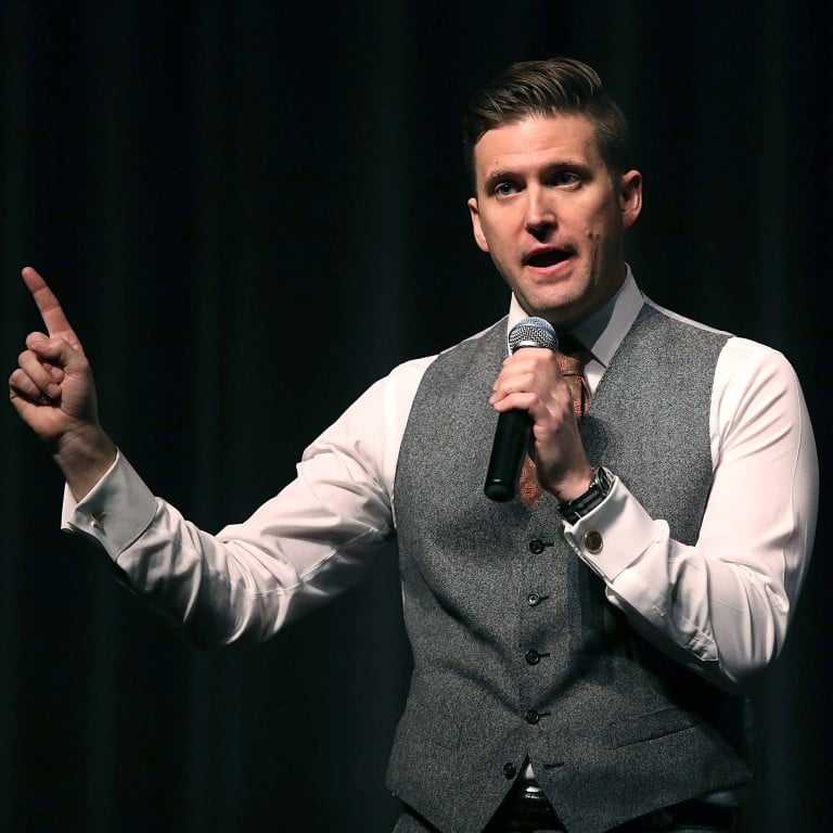 White nationalist Richard Spencer, who popularised the term “alt-right”, surprised many when he endorsed Democratic candidate Kamala Harris before the election. Photo: Getty Images