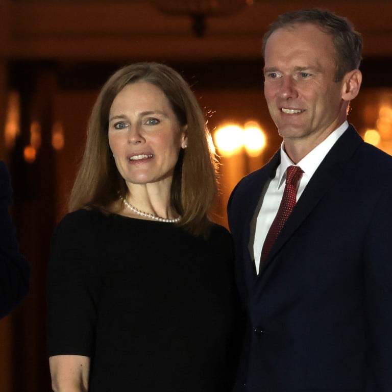 Meet US Supreme Court Justice Amy Coney Barrett’s husband Jesse Barrett: white-collar criminal lawyer, lifelong churchgoer, father of seven children and counsel for Fox Corporation. Photo: Getty Images