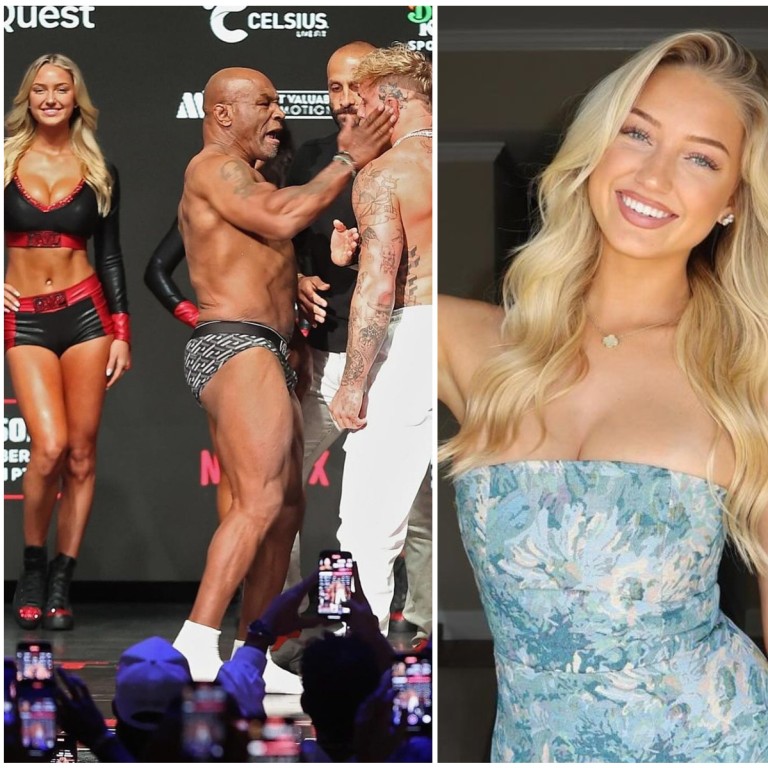 Some fans claimed Sydney Thomas was the highlight of the controversial fight between Mike Tyson and Jake Paul over the weekend. Photos: @iamsydneythomas/Instagram