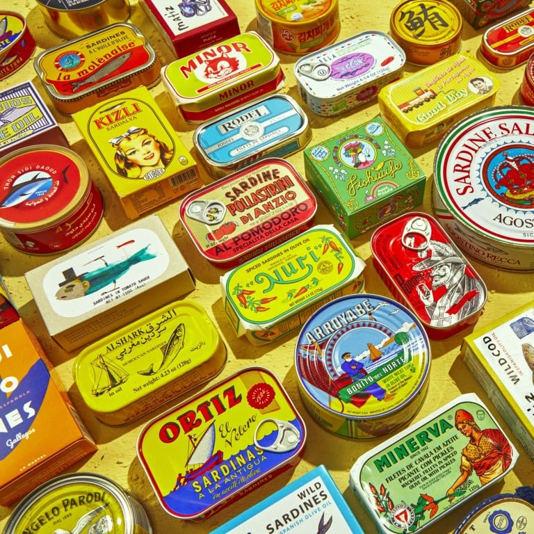 An illustration from the book Tin to Table: Fancy, Snacky Recipes for Tin-thusiasts and A-fish-ionados by Anna Hezel. Photo: Chronicle