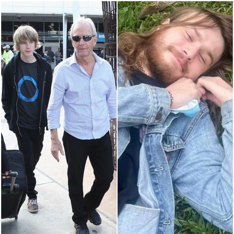 Crocodile Dundee actor Paul Hogan’s 26-year-old son is all grown up – but appears to be struggling. Photos: Getty Images, @chance_the_bum/Instagram