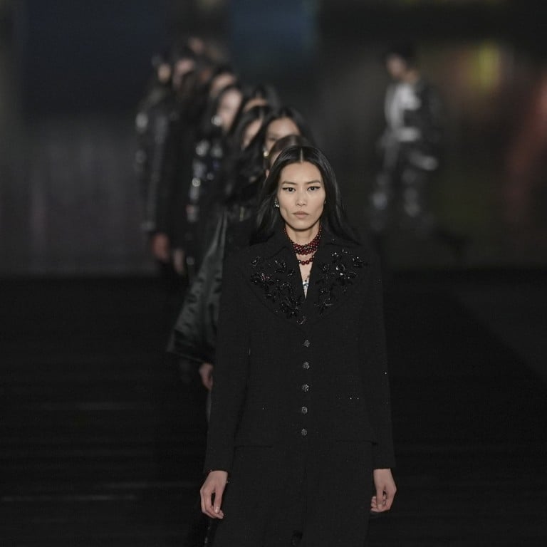 Liu Wen opened Chanel’s Métiers d’Art 2024-25 Hangzhou show – a celebration of Coco Chanel’s passion for Chinese culture, with a Wim Wenders video starring Tilda Swinton. Photo: AP