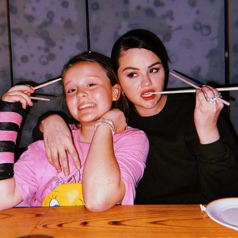 Selena Gomez’s baby sister Gracie Elliot Teefey is friends with the Kardashian family kids, and accompanies the singer to Taylor Swift concerts and Disney premieres. Photo: @selenagomez/Instagram