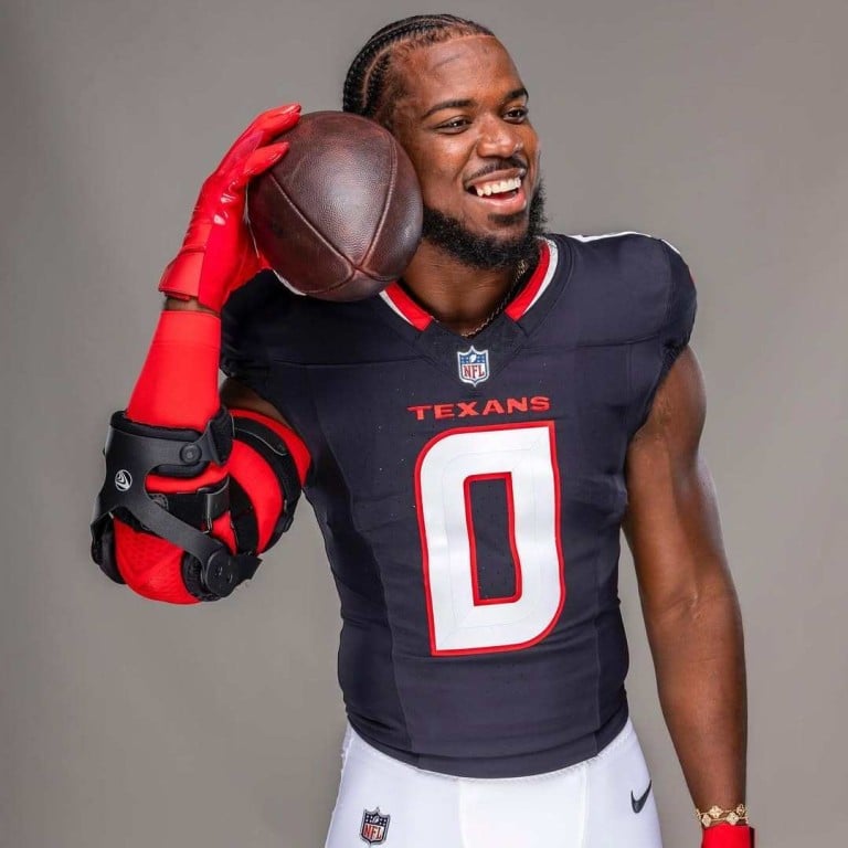 Meet Azeez Al-Shaair: the NFL linebacker was spotted wearing pro-Palestinian cleats and was suspended for an illegal tackle ... but what did Tom Brady have to say about the “dirty” hit? Photo: a_train2_/Instagram