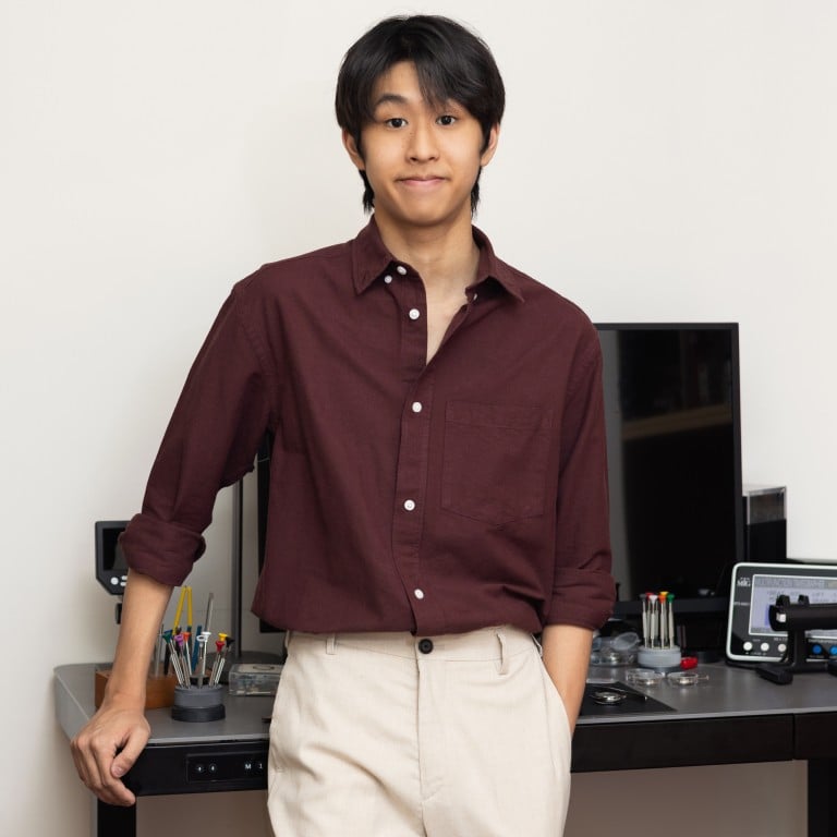 At just 16 years old, Ricky Hong is already building his own watch designs. Photos: Jocelyn Tam