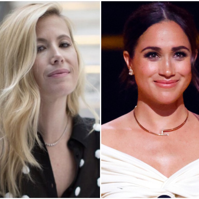 Samantha Stone invited Meghan Markle to her baby shower earlier this month. Photos: Samantha Stone/LinkedIn, Getty Images