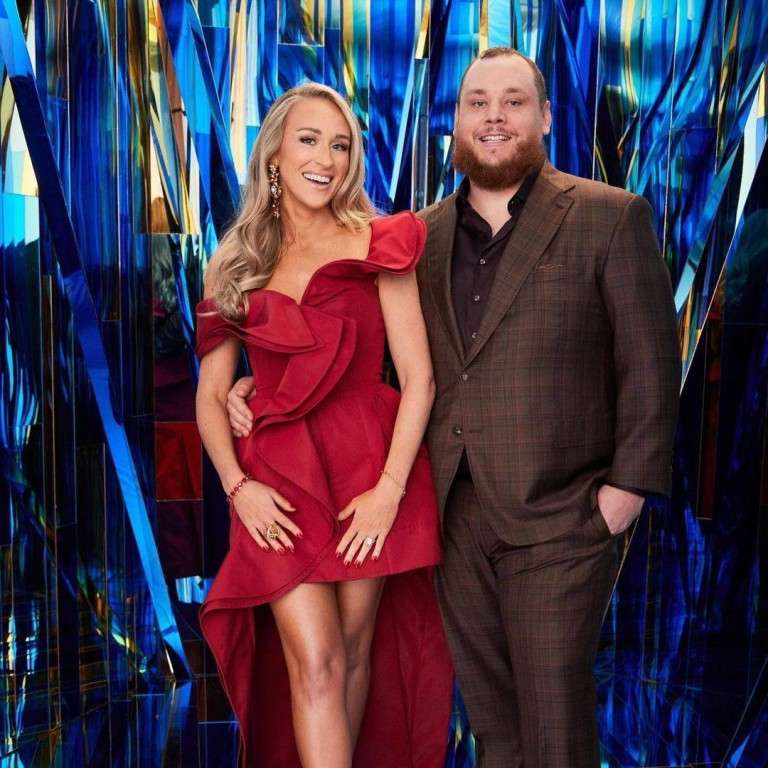 Luke Combs and his wife, Nicole Hocking, at the 2023 Country Music Awards in November last year. Photo: @nicolejcombs/Instagram