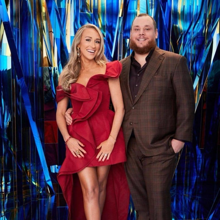 Luke Combs and his wife, Nicole Hocking, at the 2023 Country Music Awards in November last year. Photo: @nicolejcombs/Instagram