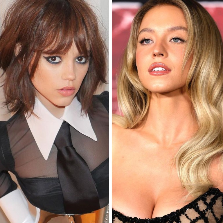 Scream Queens (from left) Jenna Ortega, Sydney Sweeney and Mia Goth. Photos:  @jennaortega, @sydney_sweeney, @miagoth0/Instagram