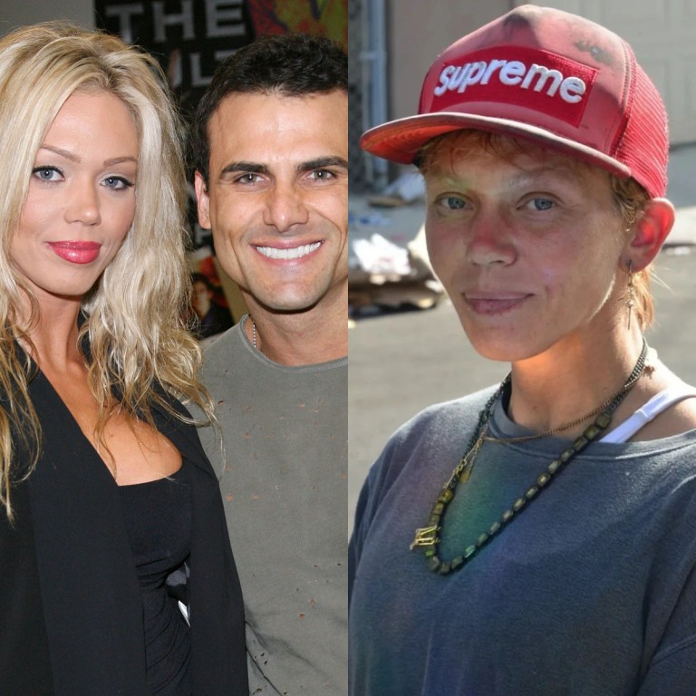 Baywatch alum Jeremy Jackson and his ex-wife Loni Willison; a recent photo of Loni Willison. Photos: Getty Images, @halida_angel_pIn_fix35/Instagram