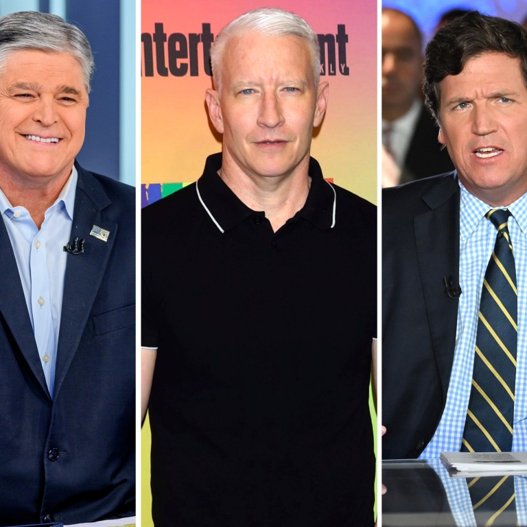 Sean Hannity, Anderson Cooper and Tucker Carlson are among the richest TV anchors in the US. Photos: Getty Images, AP, TNS