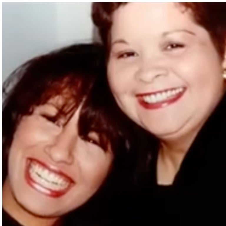 Yolanda Saldívar (right) was close to Selena before she shot her in 1995. Photos: Oxygen (via Mubi)