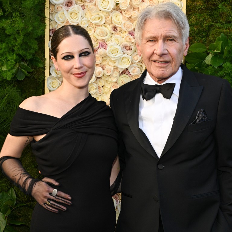 Georgia and Harrison Ford at the 82nd Annual Golden Globes, in January. Photo: Getty Images