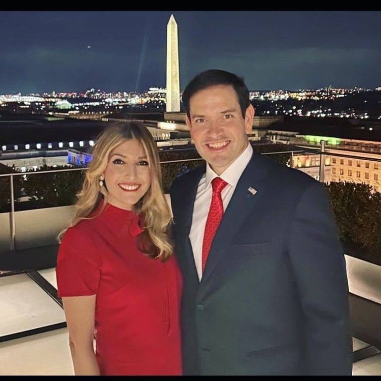 Marco Rubio and wife Jeanette Rubio in Washington. Photo: @jeanettedrubio/Instagram