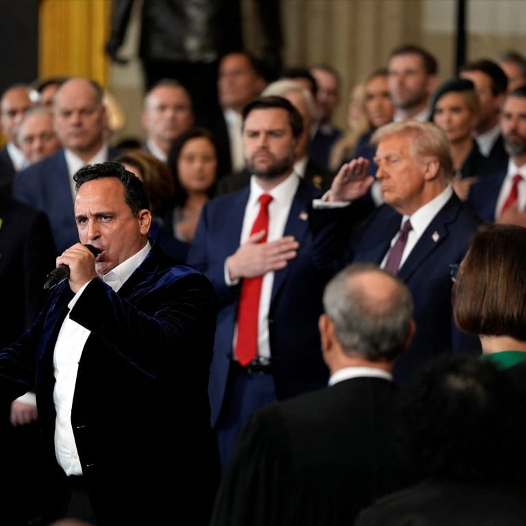 Meet opera tenor Christopher Macchio, who sang the national anthem at Trump’s inauguration, following in the footsteps of Beyoncé and Lady Gaga. Photo: Reuters