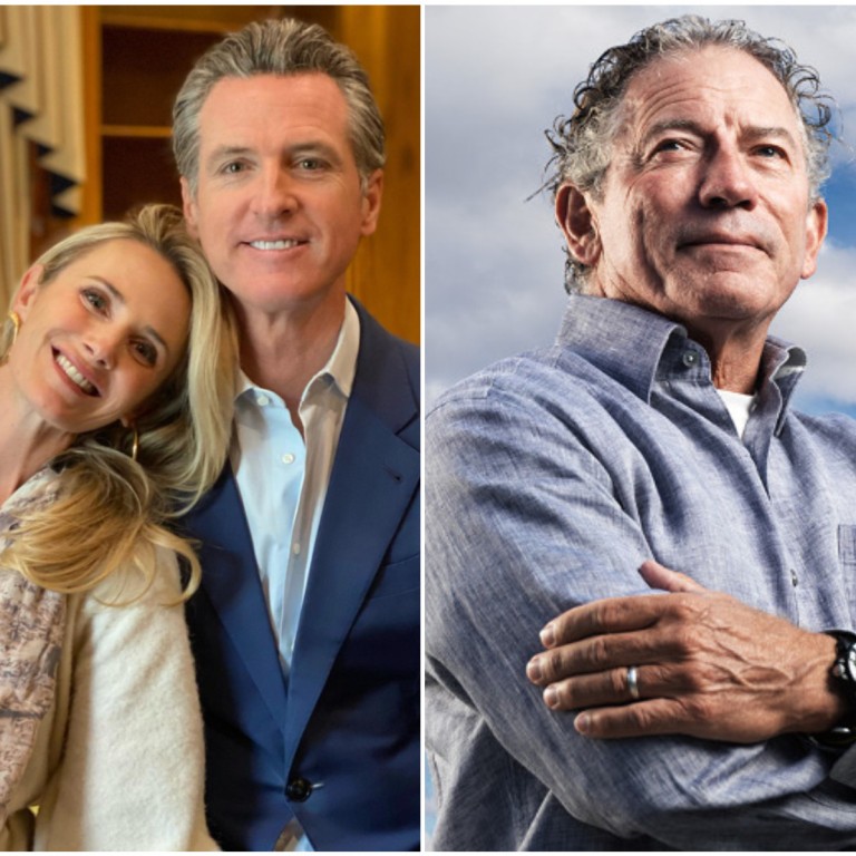 Gavin Newsom and his wife Jennifer Siebel Newsom have a Trump-supporting relative in tech billionaire Thomas Siebel. Photos: @jennifersiebelnewsom/Instagram; Thomas M. Siebel/LinkedIn