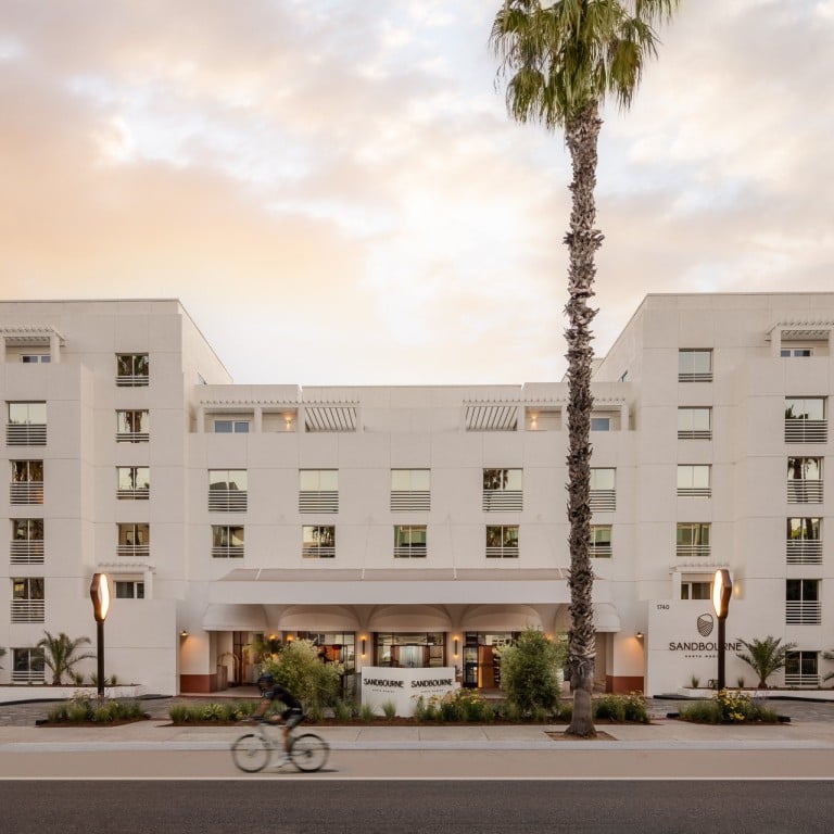 The Sandbourne Santa Monica is housed in a low-rise building on LA’s Ocean Avenue. Photo: Handout