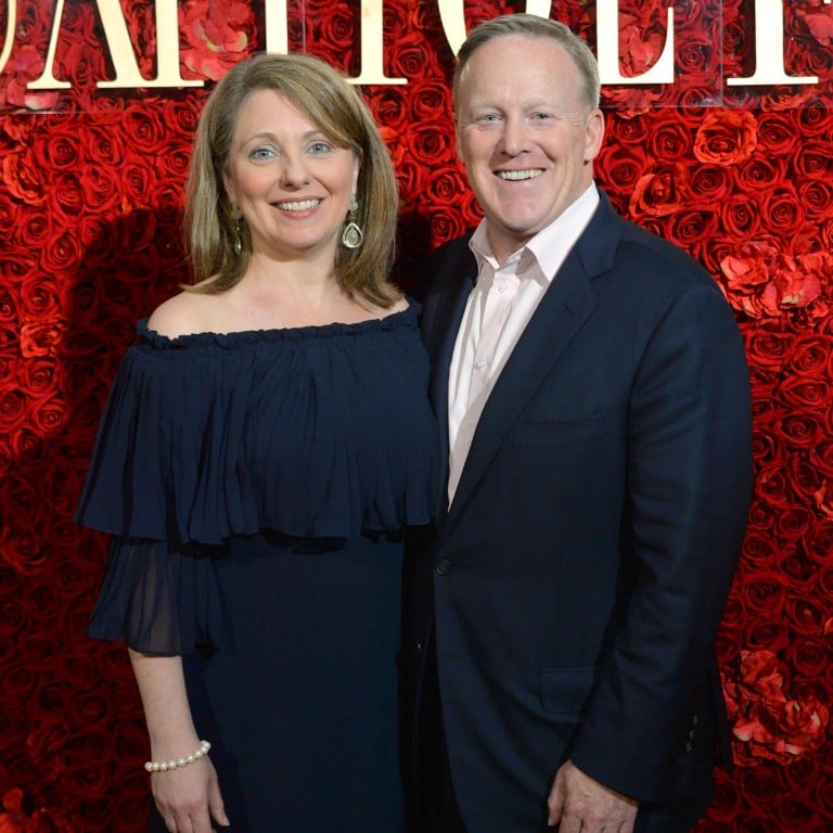 Rebecca Miller Spicer and Sean Spicer at the White House Correspondents’ Weekend Kickoff Celebration in April 2018, in Washington. Photo: Getty Images for Capitol File