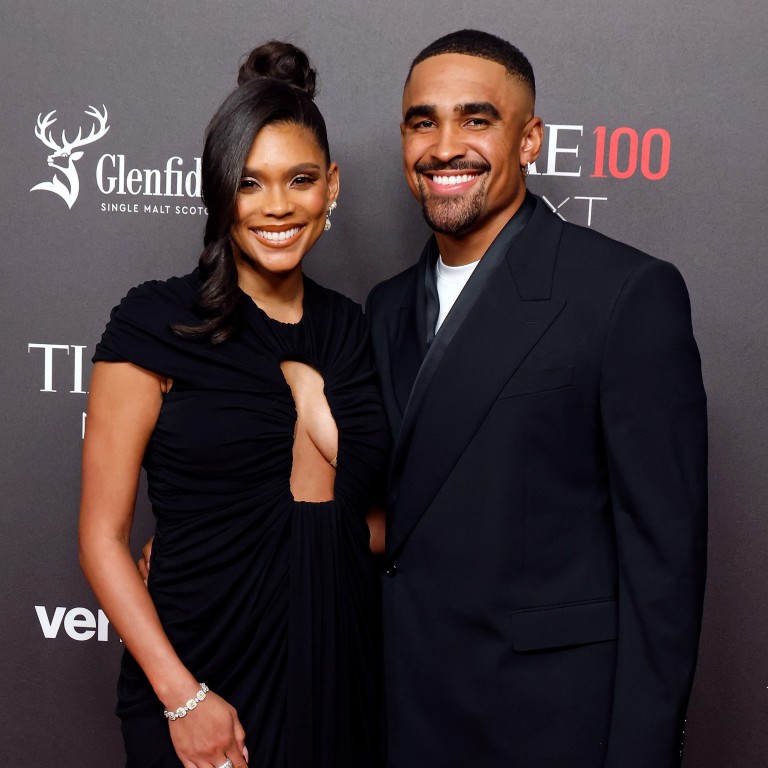 Bry Burrows and NFL star Jalen Hurts got engaged in September last year. Photo: Getty Images