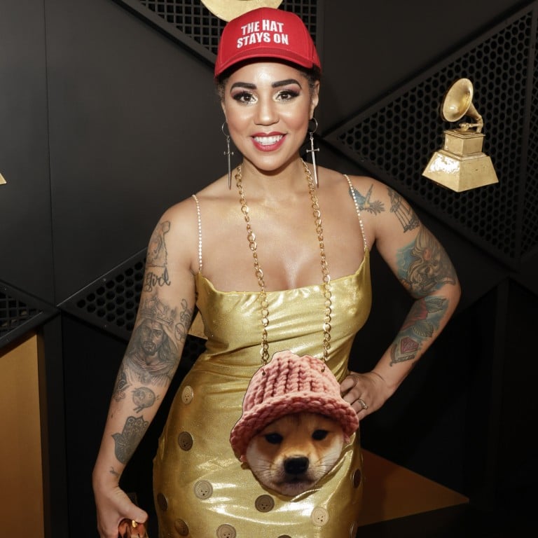 Meet Joy Villa, the singer who wore a Maga-inspired red hat to the Grammys and performed alongside Jon Voight for Trump. Photo: Getty Images