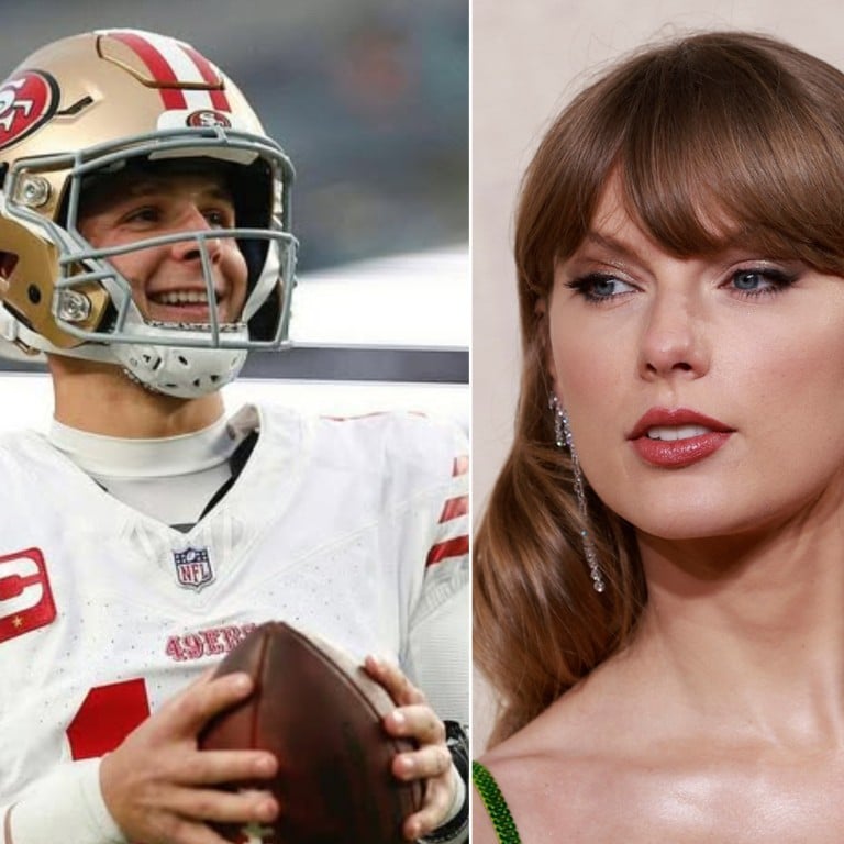 San Francisco 49ers football player Brock Purdy and Taylor Swift. Photos: @brock.purdy13/Instagram, TNS