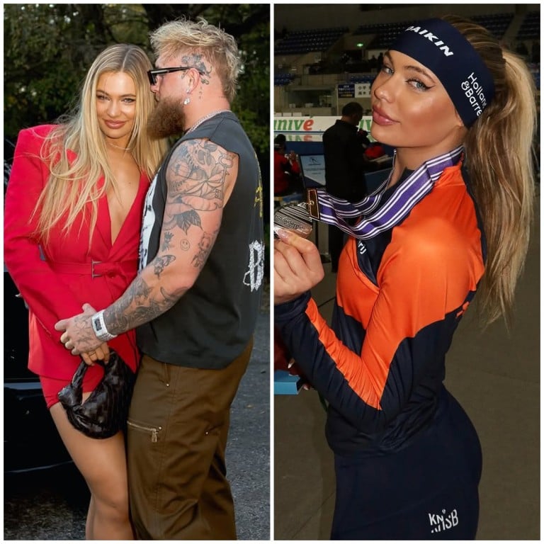 Jutta Leerdam is a Dutch speed skater – and controversial YouTuber and boxer Jake Paul’s girlfriend. Photos: @juttaleerdam/Instagram