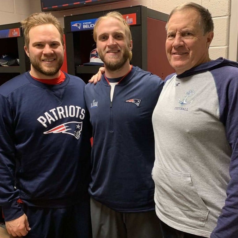 Bill Belichick’s sons, Steve and Brian, are American football coaches just like their father. Photo: @belichickfdn/Instagram