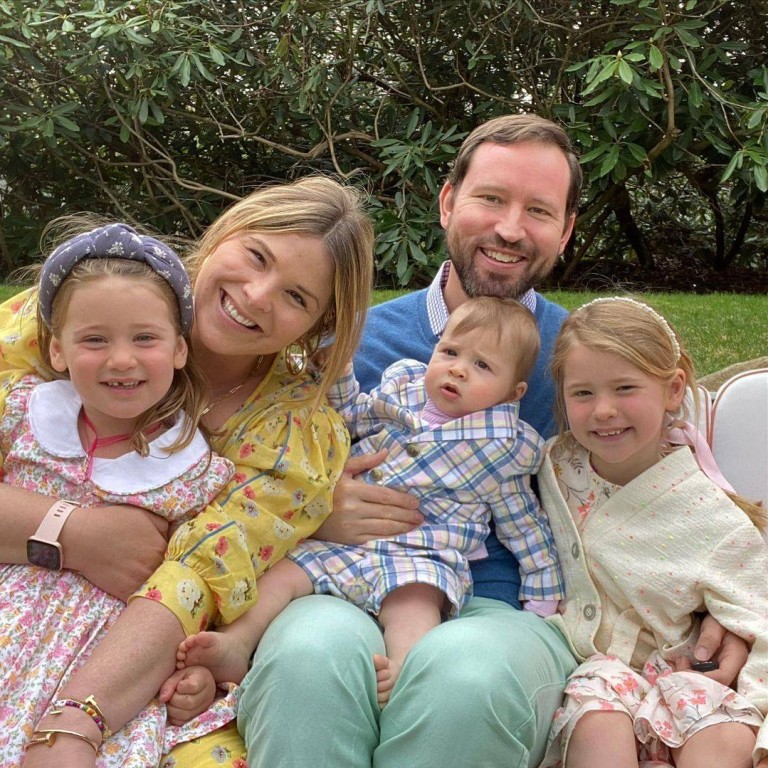 Jenna Bush and Henry Hager with their children Mila, Poppy and Hal. Photo: @jennabhager/Instagram