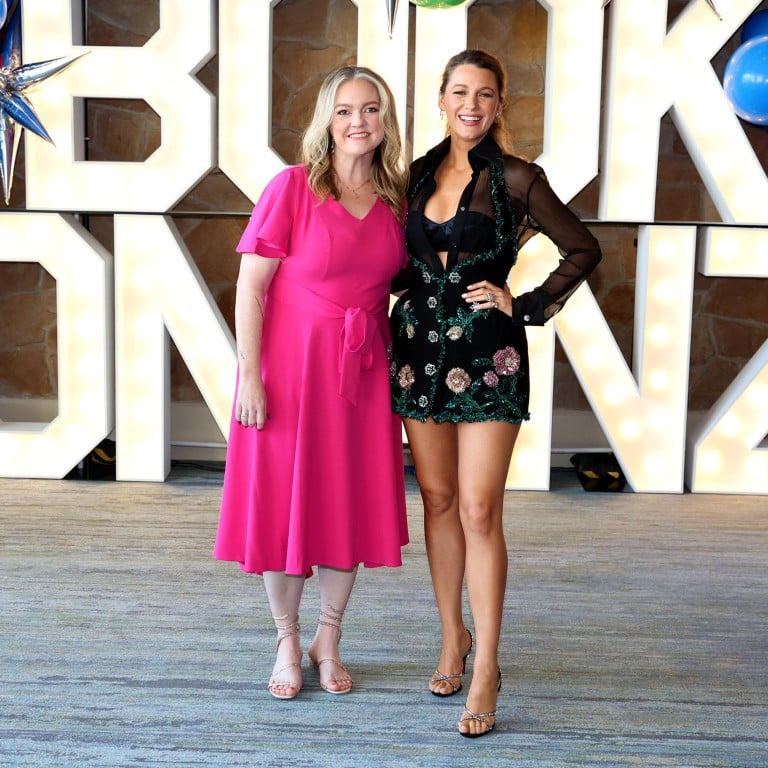 Who is Colleen Hoover, the author behind the controversial It Ends With Us? She’s pictured here with Blake Lively in June 2024. Photo: Getty Images