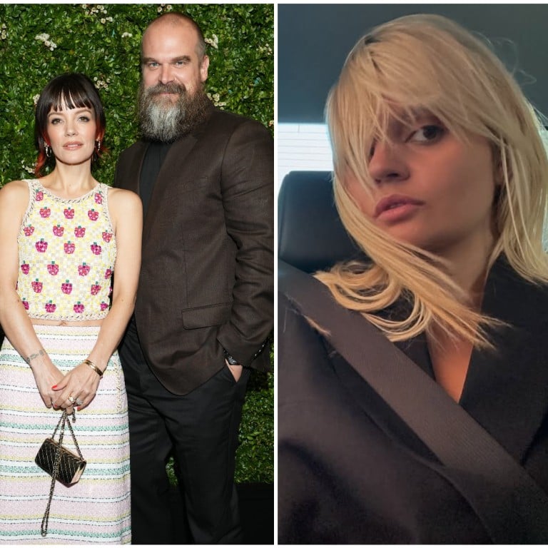 Lily Allen’s ex David Harbour is rumoured to be dating a young aspiring model named Ellie Beers Fallon (right). Photos: WireImage; @elliebeersfallon/Instagram