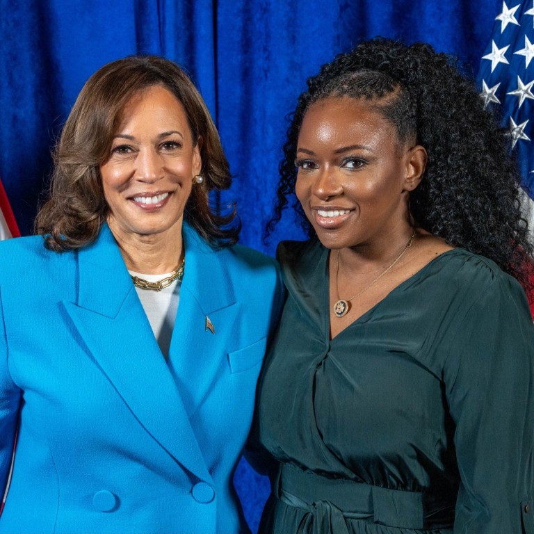Jasmine Crockett with US Vice-President Kamala Harris in October 2024. Photo: @JasmineForUS/X