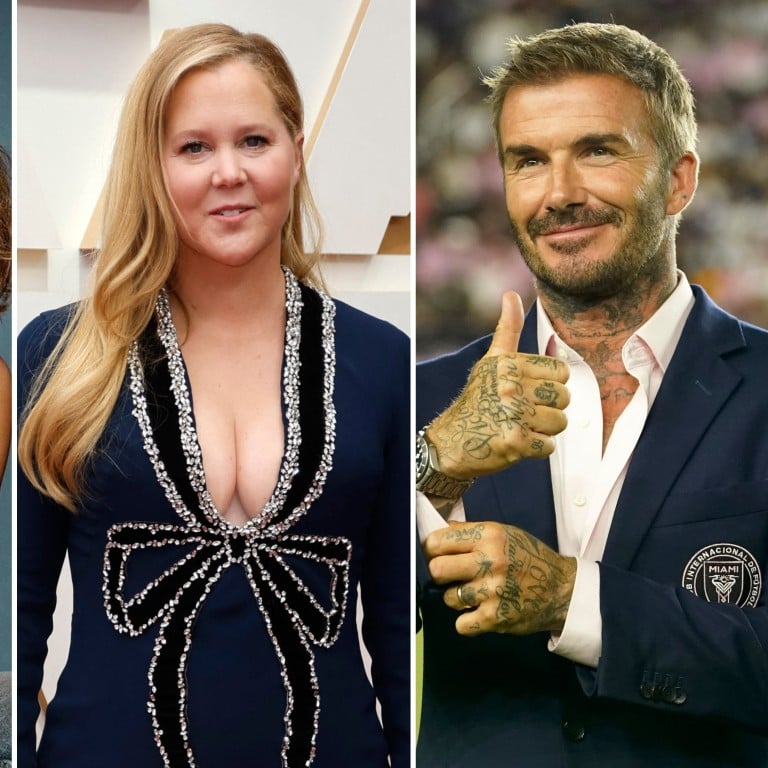 Red-hot tippers Chrissy Teigen (left), Amy Schumer and David Beckham. Photos: @chrissyteigen/Instagram, Reuters, AP