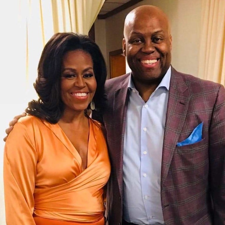 Former First Lady of the United States Michelle Obama and her older brother, the basketball coach Craig Robinson. Photo: @michelleobama/Instagram