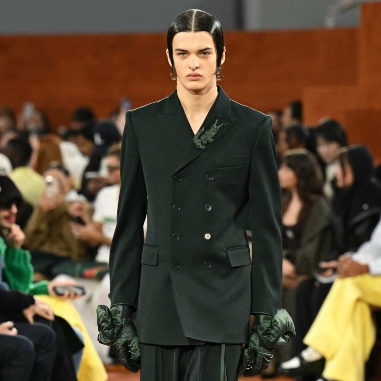 French sportswear brand Lacoste’s autumn/winter 2025 collection at Paris Fashion Week. Photo: AFP