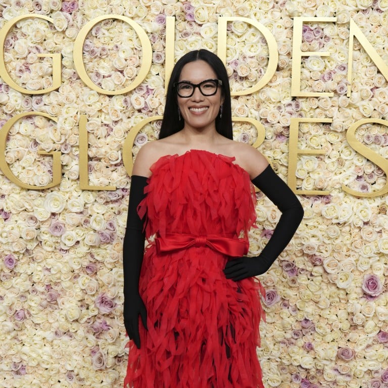 Comedian Ali Wong wore Balenciaga, and her trademark thick-rimmed glasses, of course, at the 2025 Golden Globes in January in Beverly Hills, where she won an award for the second year running, this time for her stand-up performance in Single Lady. Photo: Invision/AP