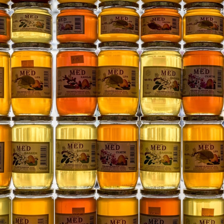 Honey for sale at Pula Central Market in Istria, Croatia. Leading international restaurants are looking to make the most of producing their own honey. Photo: Getty Images