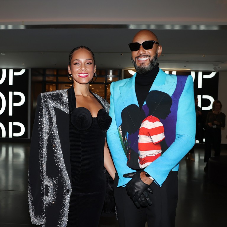 Celebrity couple and art lovers Swizz Beatz and Alicia Keys at “Giants”, a major exhibition of works from their extensive art collection, which was held at the Brooklyn Museum last year. Photo: Getty Images