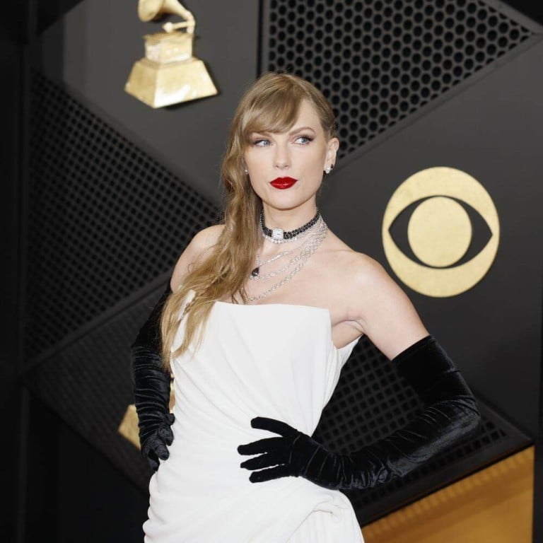 Taylor Swift, vintage Concord on a choker, at last year’s Grammy Awards. Photo: Los Angeles Times/TNS