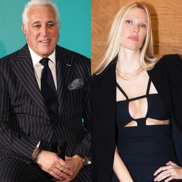 Lawrence Stroll, executive chairman of Aston Martin, is married to Brazilian fashion designer Raquel Stroll, 27 years his junior. Photos: Bloomberg, @raqueldinizofficial/Instagram