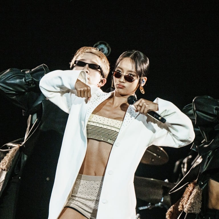 Marf Yau takes the stage at Kai Tak Stadium to open for Coldplay wearing a Fendi look from the brand’s women’s spring/summer 2025 collection. Photo: Handout