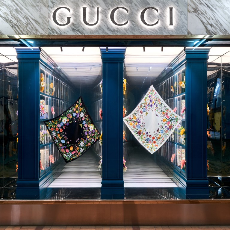 Gucci celebrates its heritage with The Art of Silk, starring Ozark’s Julia Garner with the brand’s 1966 Flora motif – and invites international artists to reinterpret its enduring scarf themes. Photo: Handout